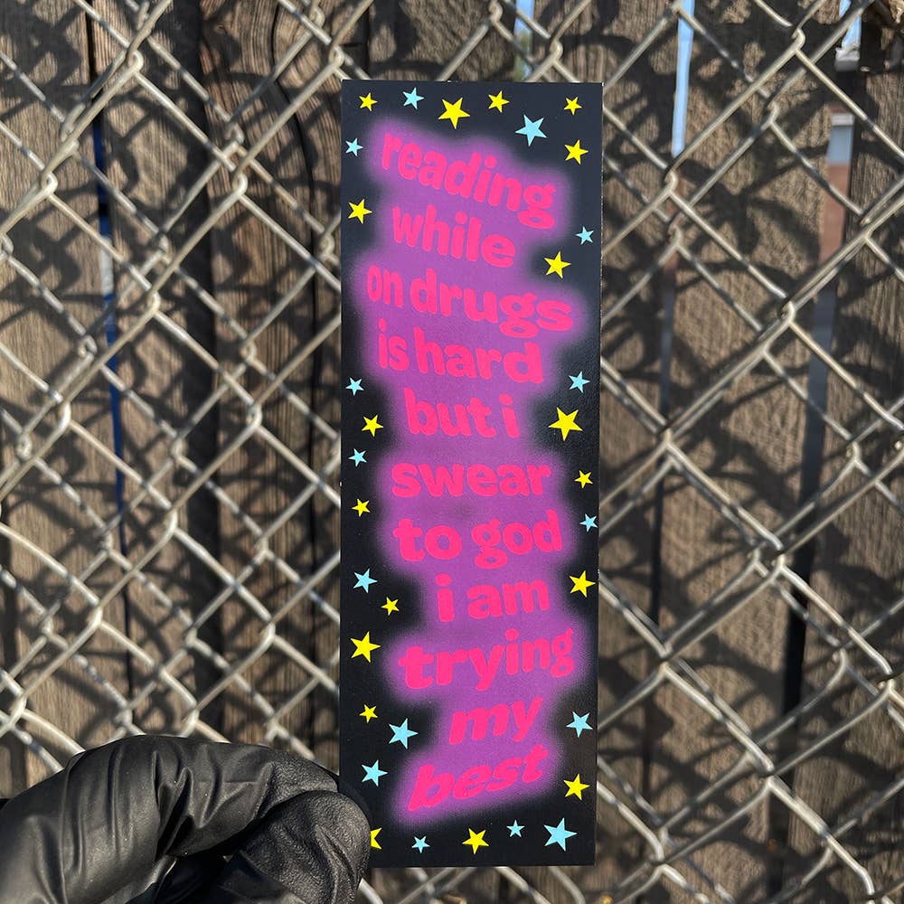 Reading While On Drugs Bookmark