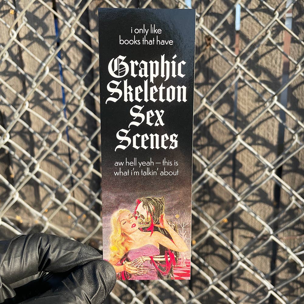 Graphic Skeleton Sex Scenes Bookmark