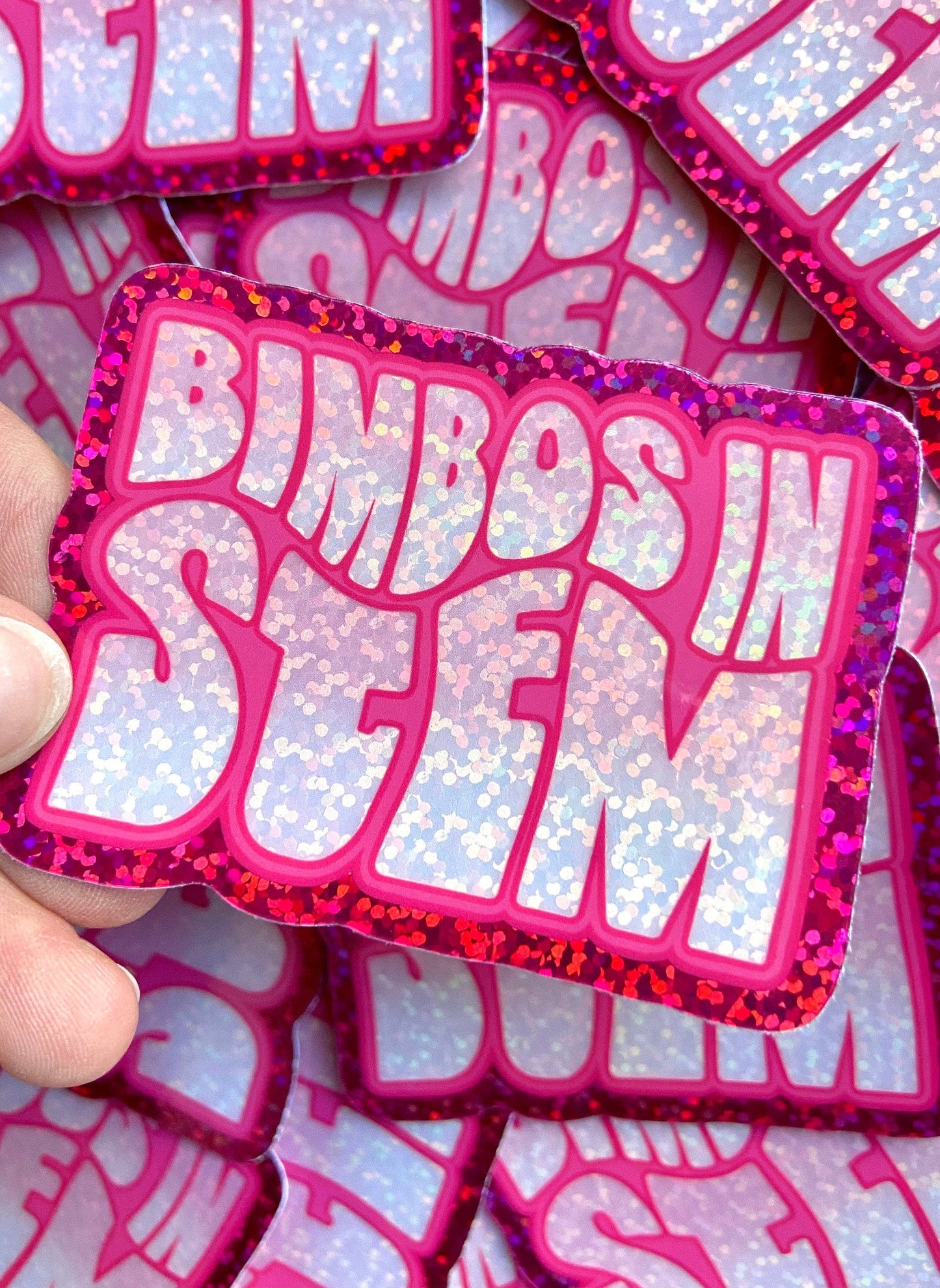 Bimbos in STEM Sparkle Sticker