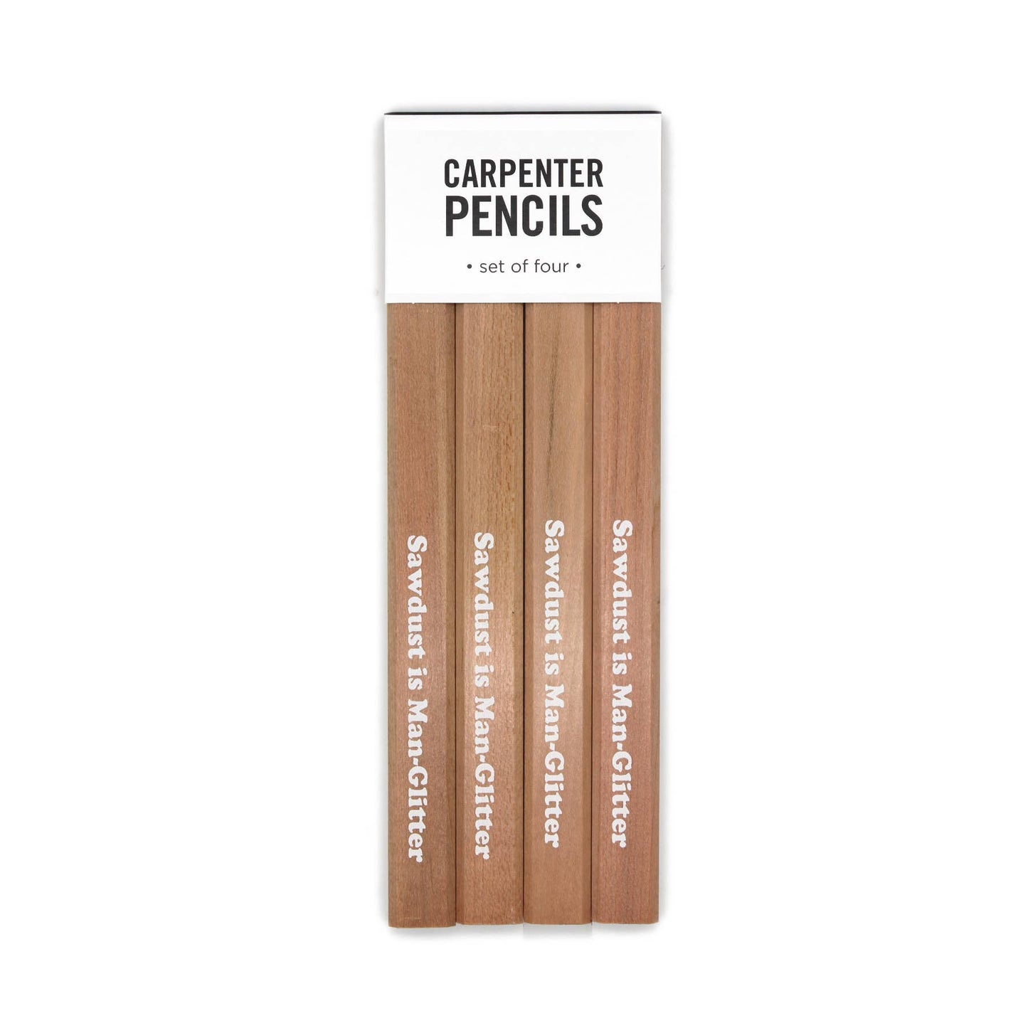 SAWDUST IS MAN GLITTER CARPENTER PENCIL SET