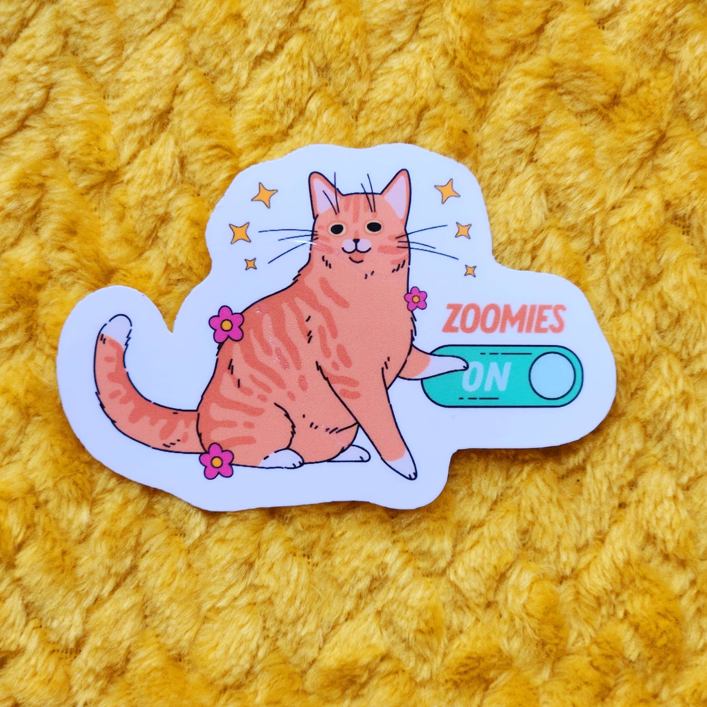 Cat zoomies Sticker