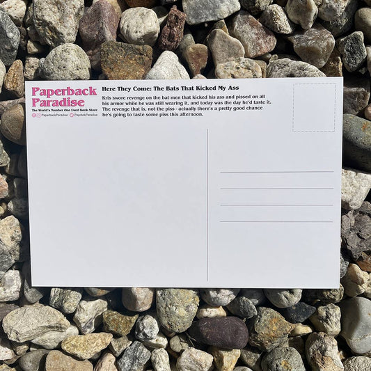 Here They Come: The Bats That Kicked My Ass Postcard