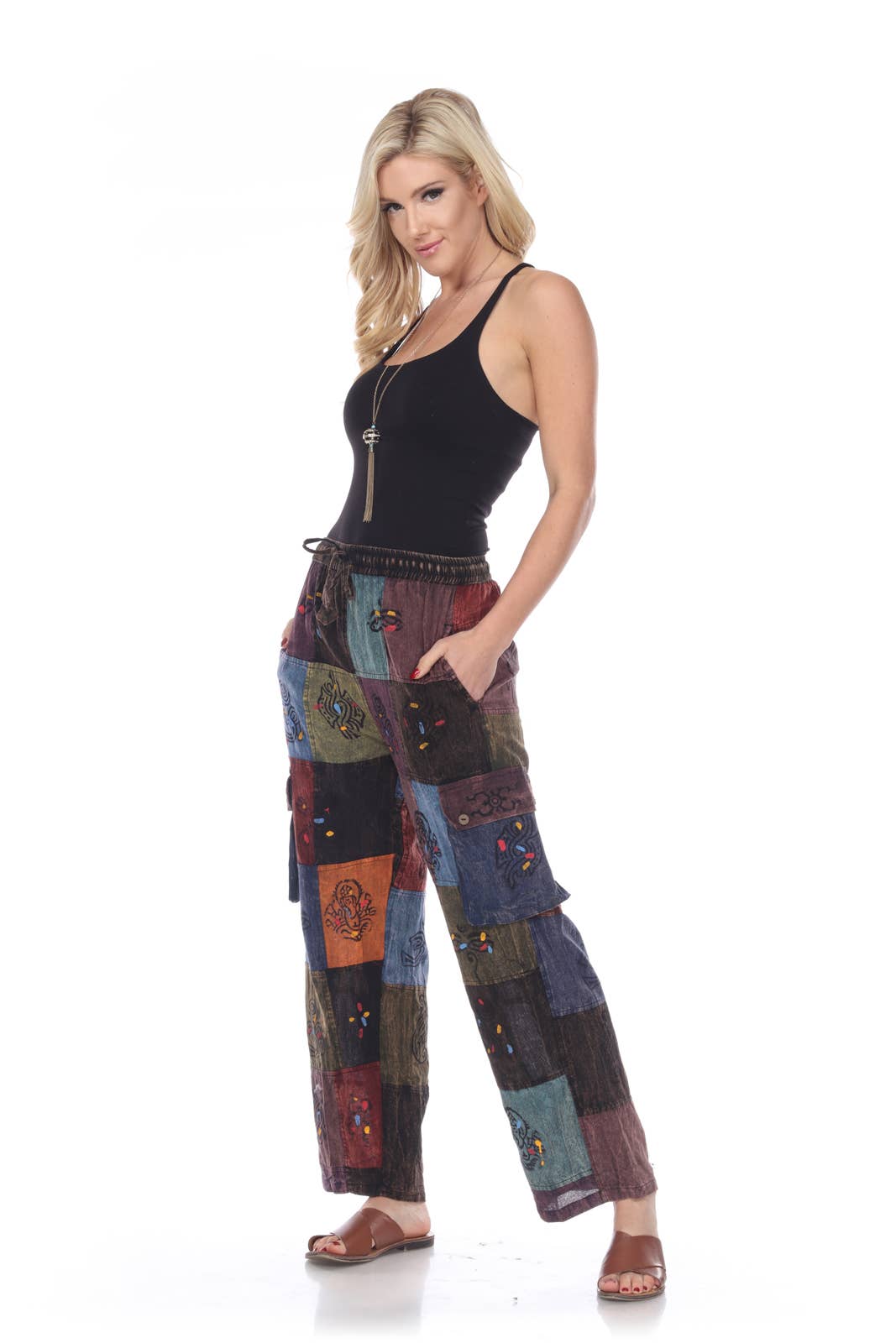 Rising International Inc - Cotton Wash Multi Patch Pant RKT 02-44