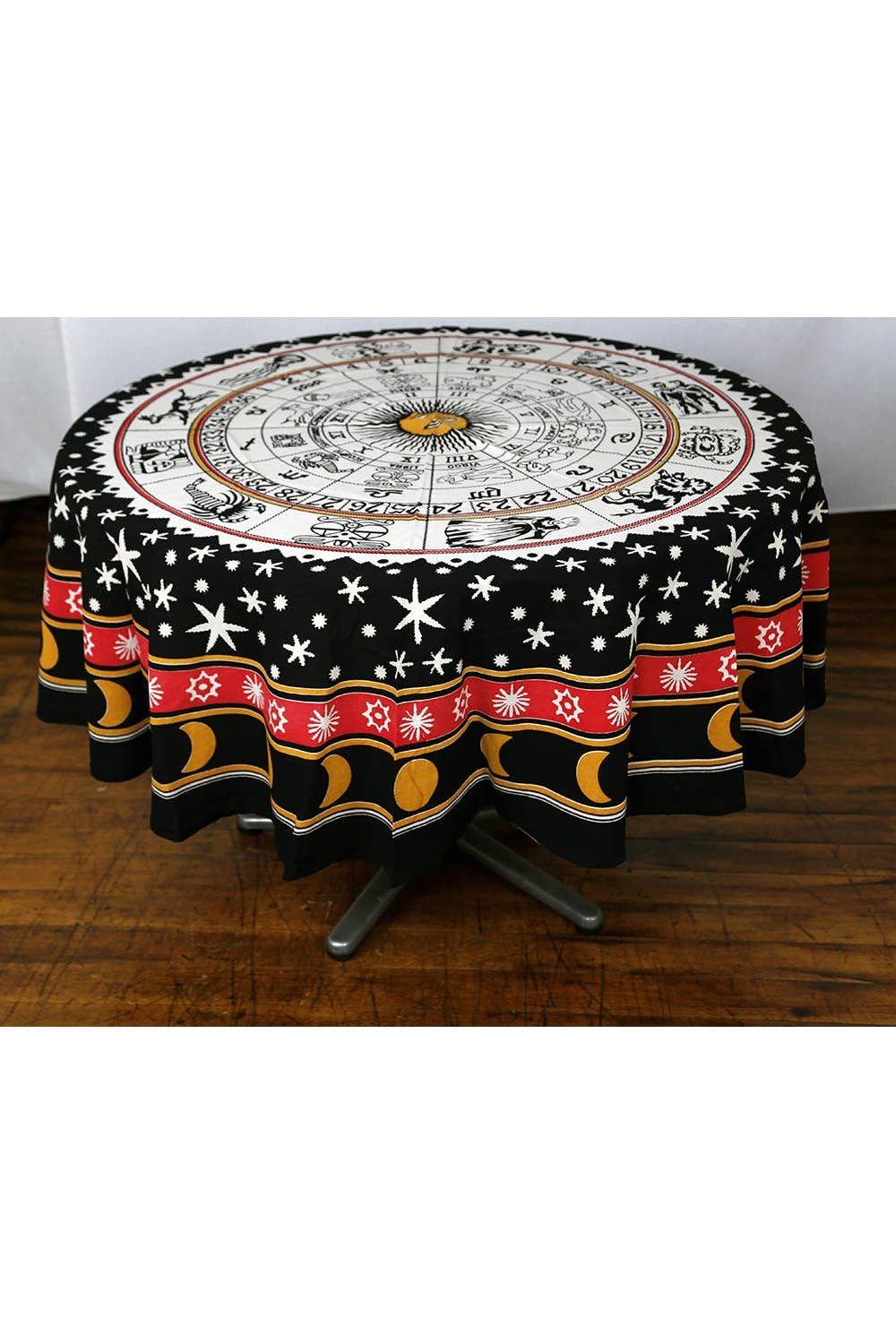 Sunshine Joy - Round Tablecloth Tapestry Zodiac Mandala