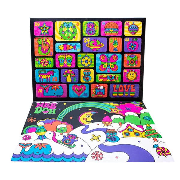 Nee Doh Squishmas Groovy Glob 2025 Fidget Toy Advent Calendar (24pc)