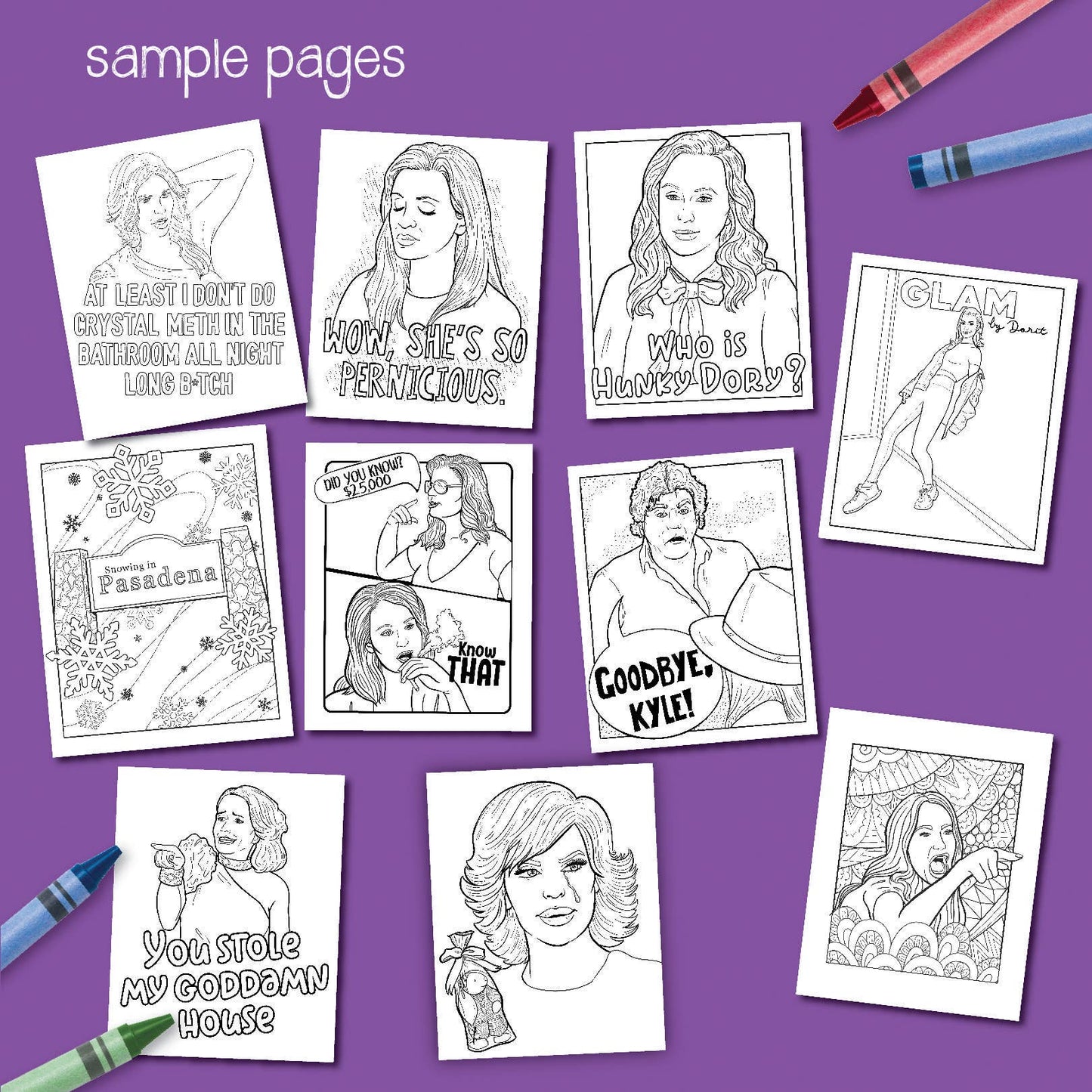 Beverly Hills Housewives Coloring Book