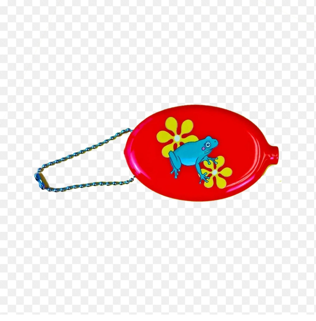 Frog friend coin pouch keychain