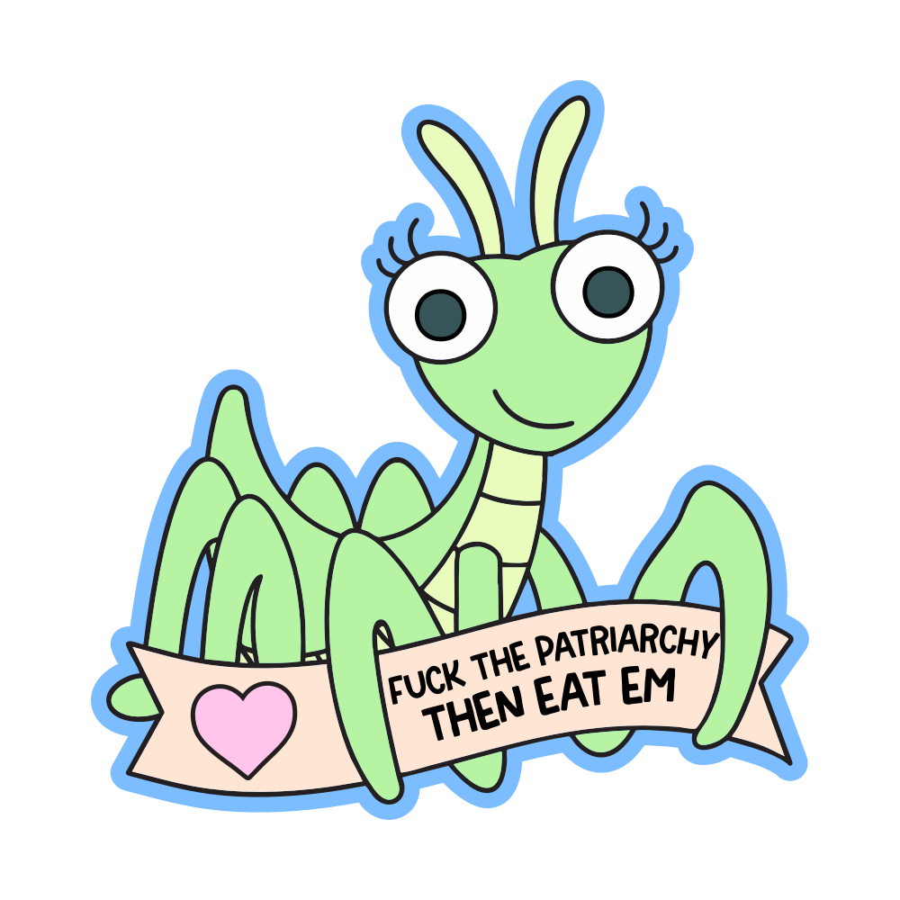 Fuck The Patriarchy Then Eat Em Sticker