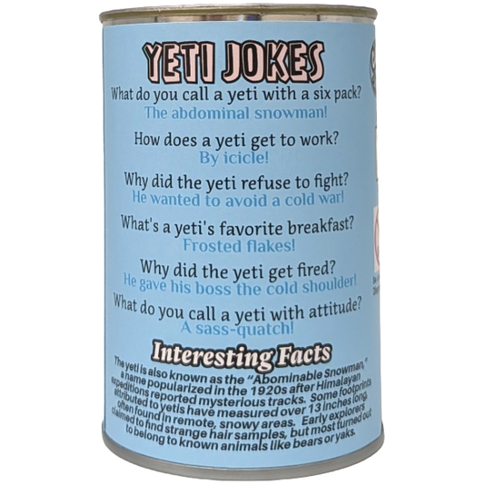 Canned Yeti | Canned Stuffed Animal Plush | Funny Jokes