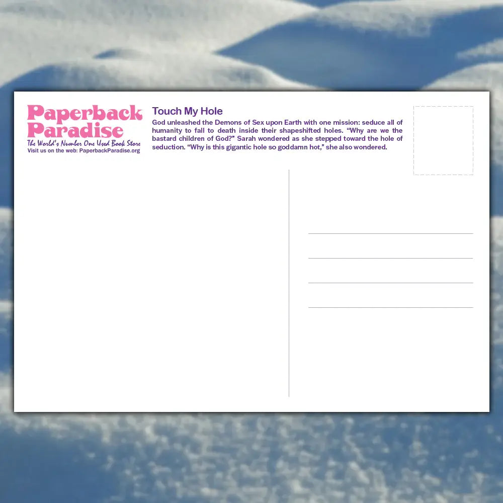 Paperback Paradise - Touch My Hole Postcard