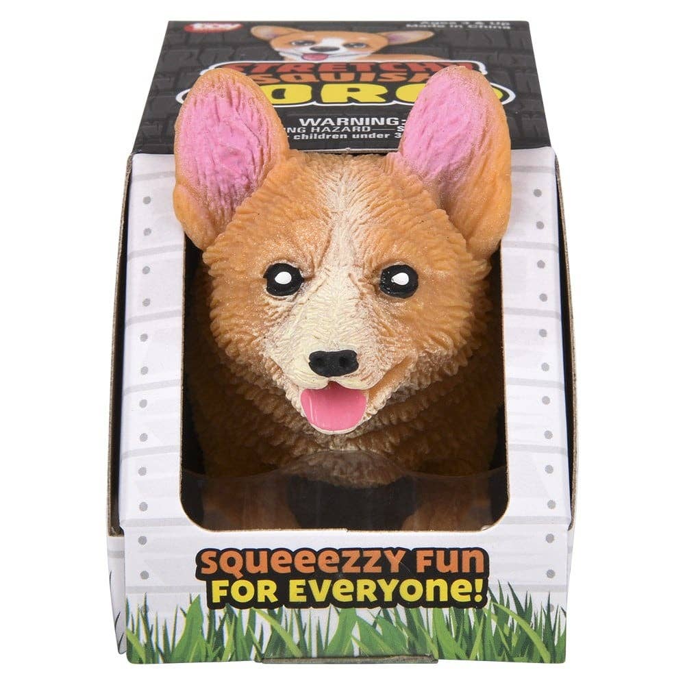 4" STRETCHY, SQUISH CORGI 1PC