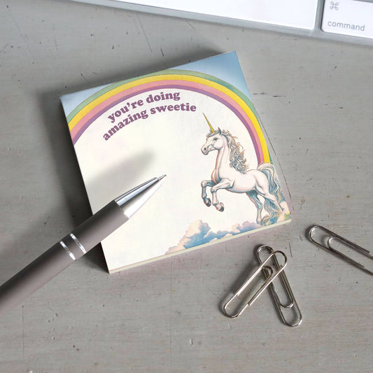 You're Doing Amazing - Funny Motivational Sticky Note Pad