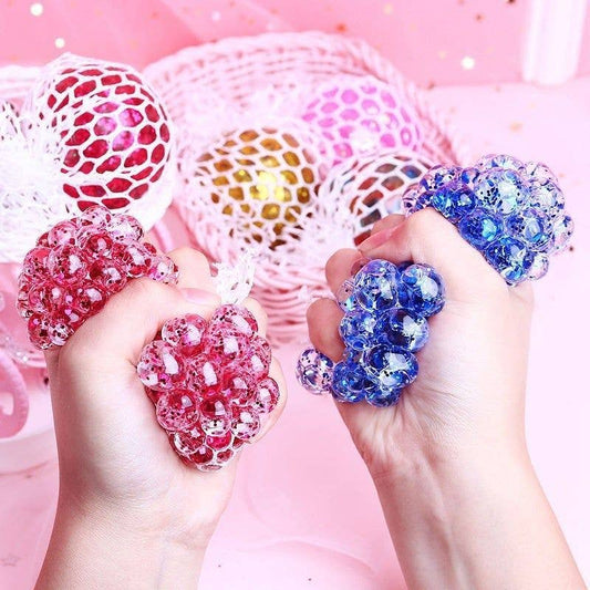 Glitter colorful Ball Squishy Squeeze Toy Fidget Toy