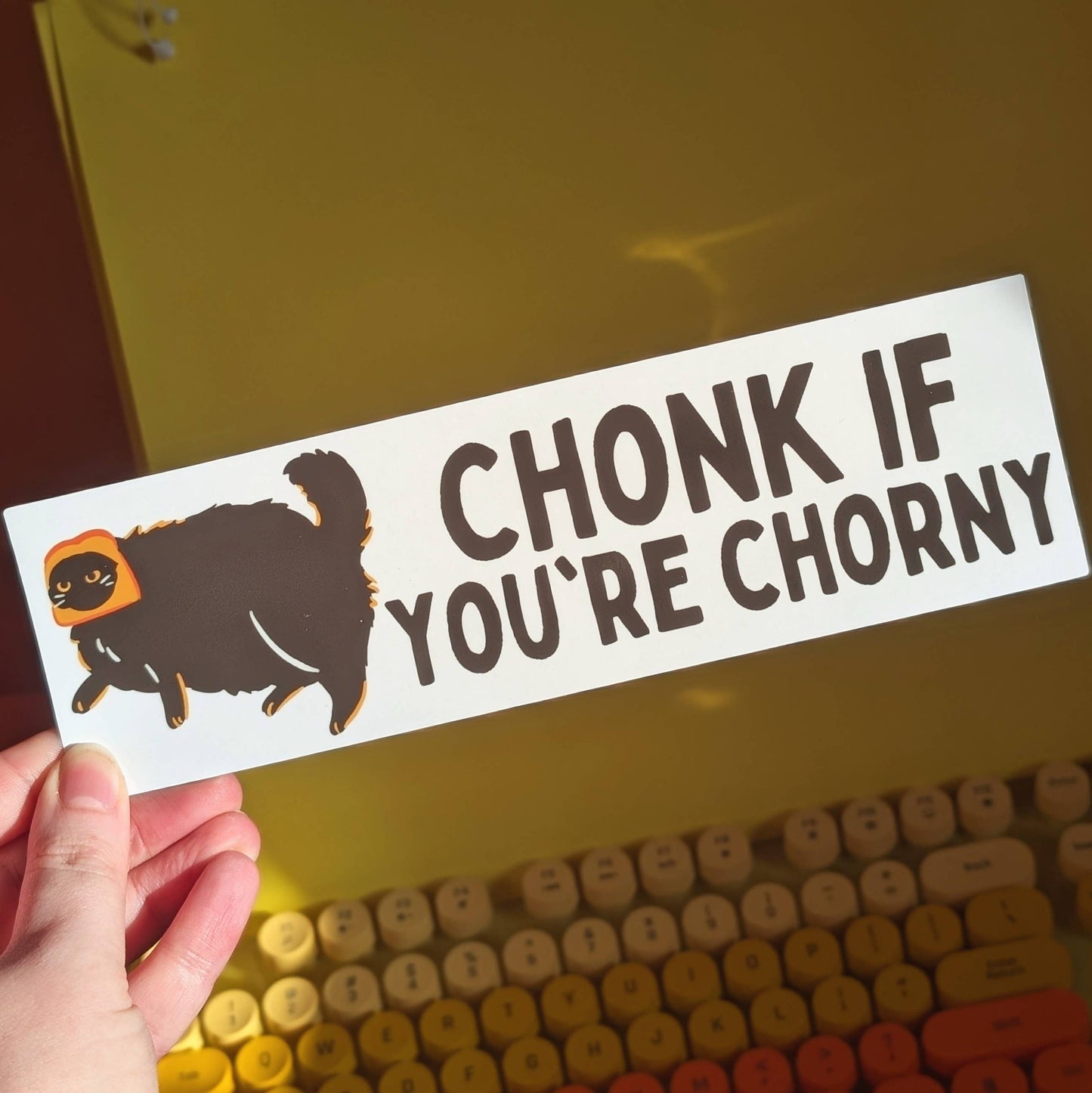 Chonk if you’re Chorny bumper sticker