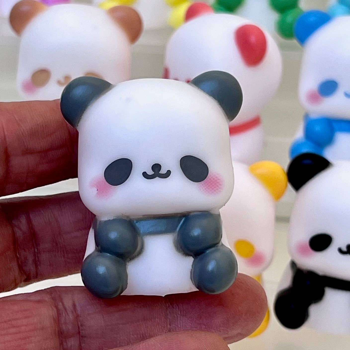Colorful Panda mini Figurines