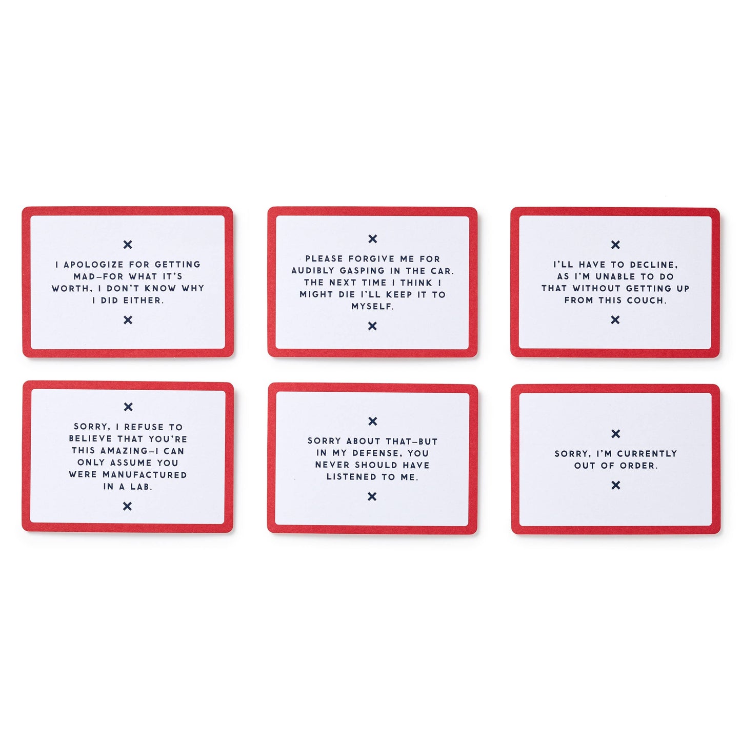 Oddly Specific Apologies - Cards