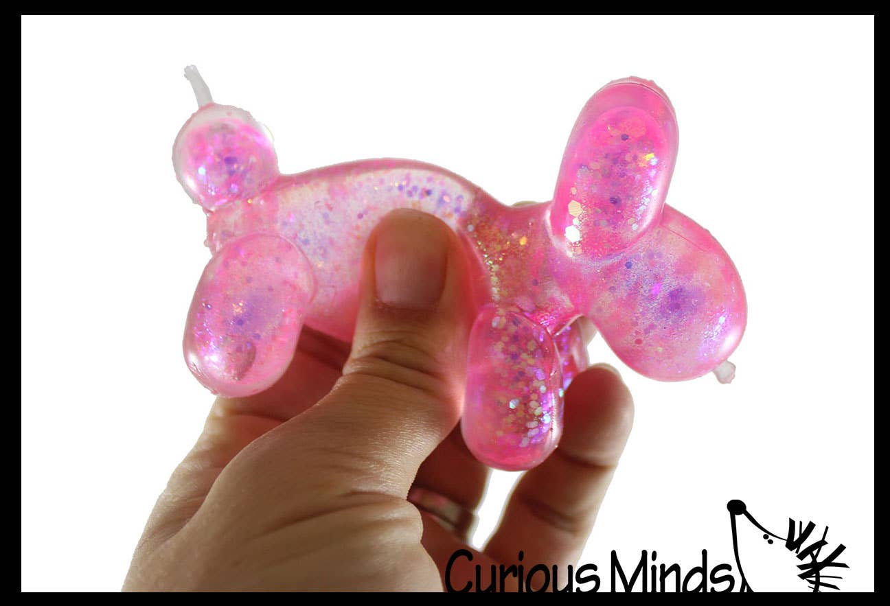 Curious Minds Toys - 1 Sugar Balloon Dog Ball - Thick Glue/Gel Syrup Molasses Str