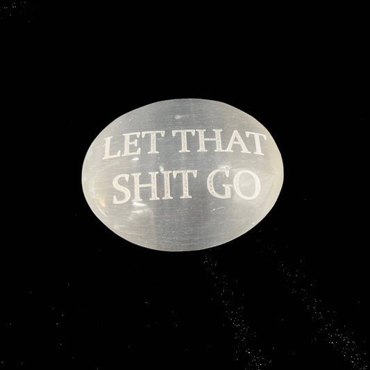 Humorous Selenite Palm Stone | Choose your favorite | (6-7cm)