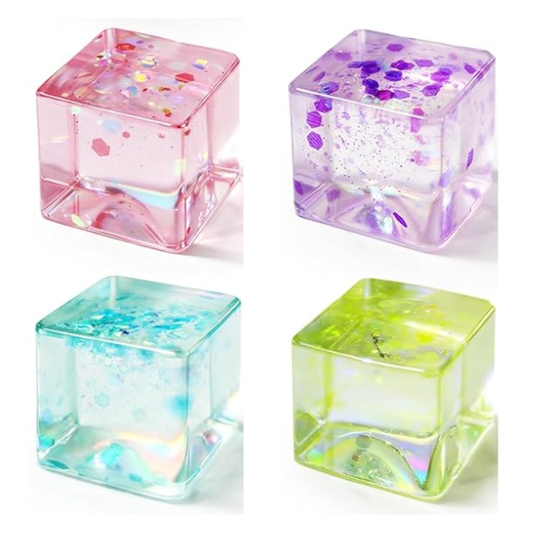 1pc Miniature Squishy Glitter Ice Cubes