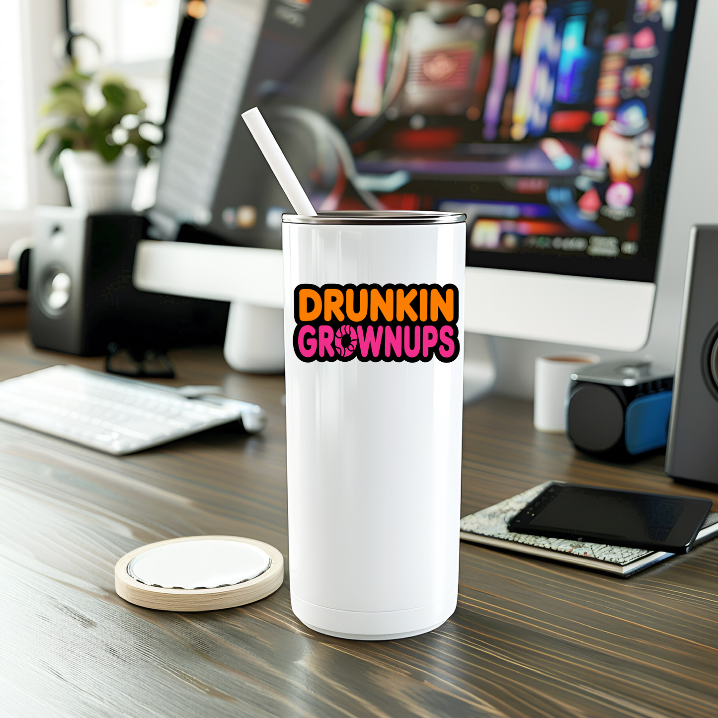 Drunkin Grownups Vinyl Sticker