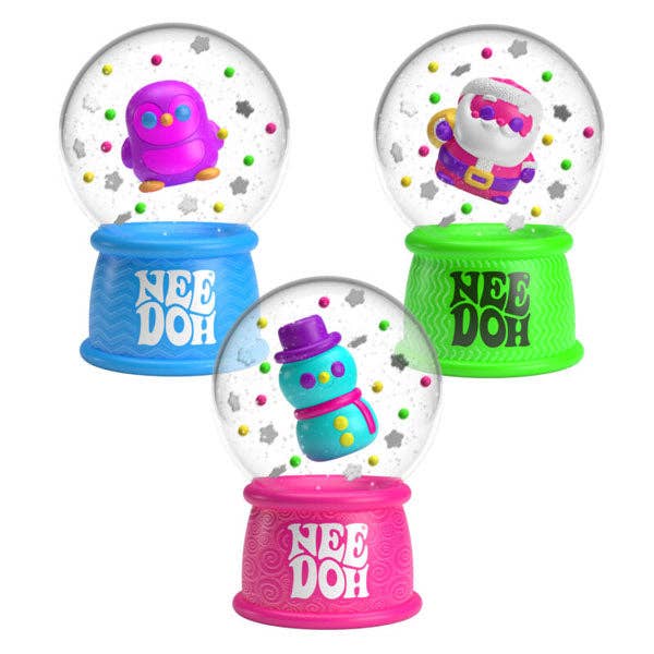 Nee Doh Snow Globe Squishy Fidget Stress Ball Toy (1pc)
