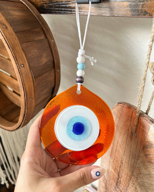 Glass Turkish Evil Eye Wall Decor