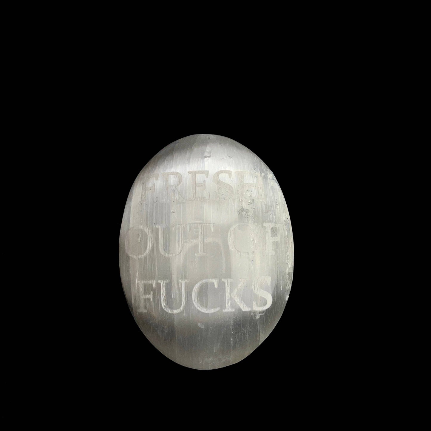Humorous Selenite Palm Stone | Choose your favorite | (6-7cm)