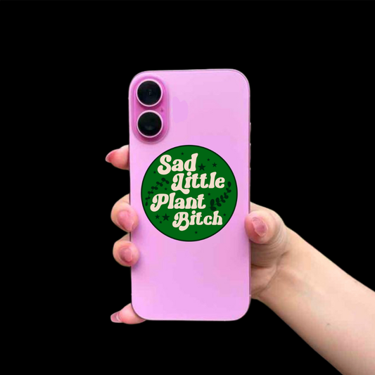 Sad little plant bitch Sticker mini