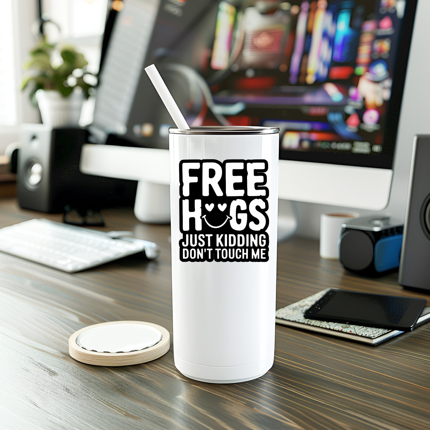 Don't Hug Me Vinyl Sticker