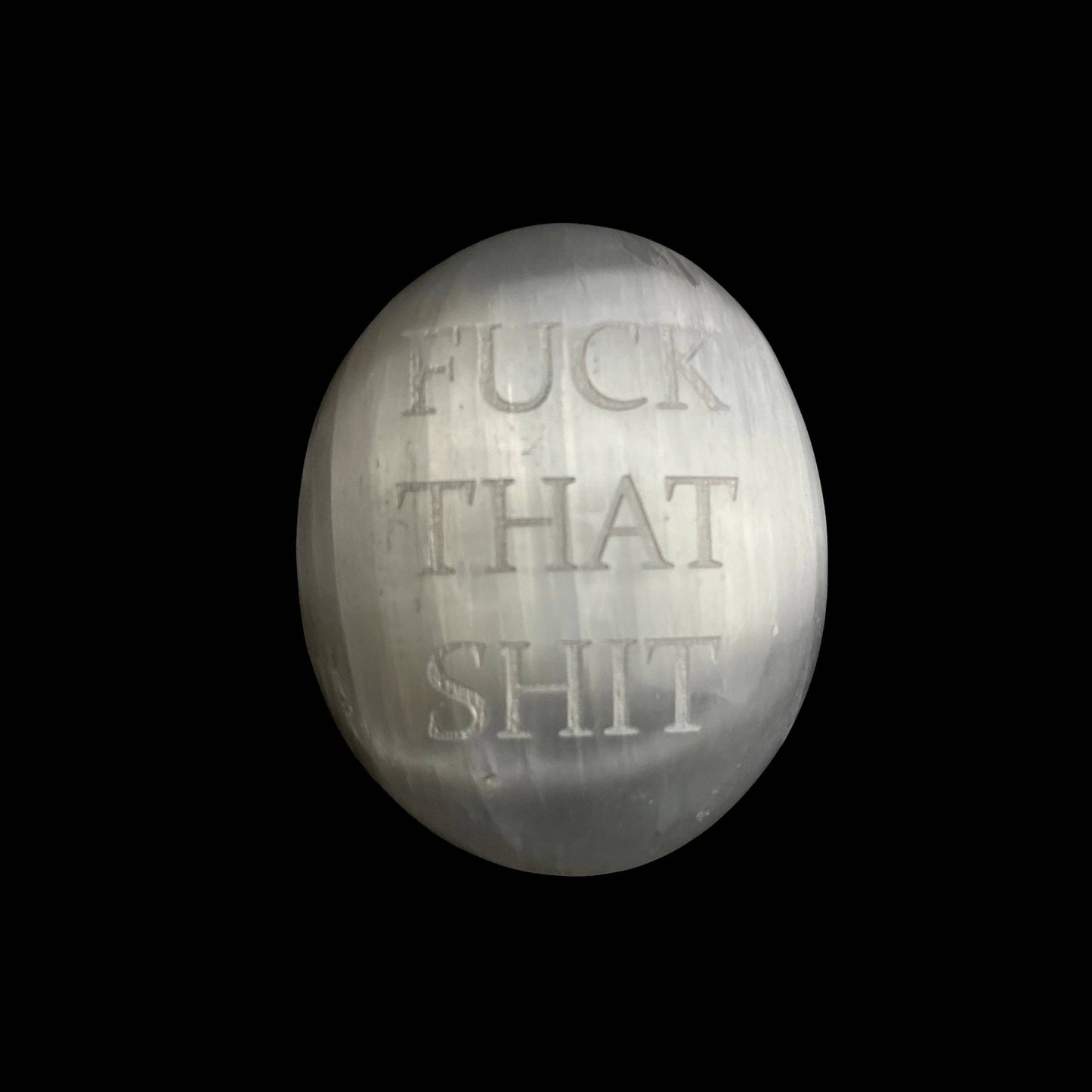 Humorous Selenite Palm Stone | Choose your favorite | (6-7cm)