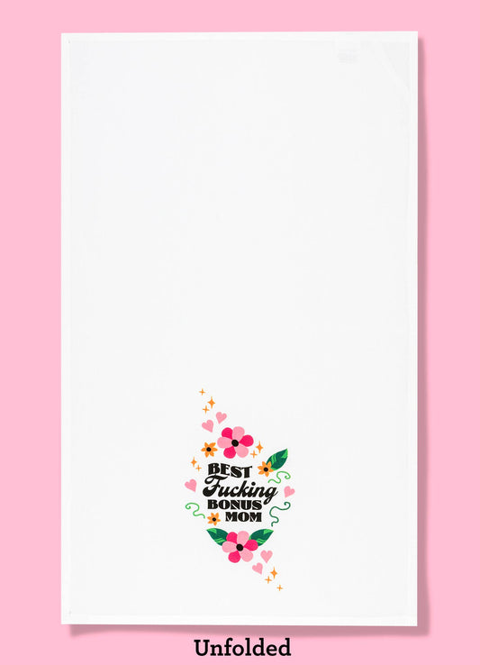 Best Fucking Bonus Mom stepmother kitchen towel  - dishtowel