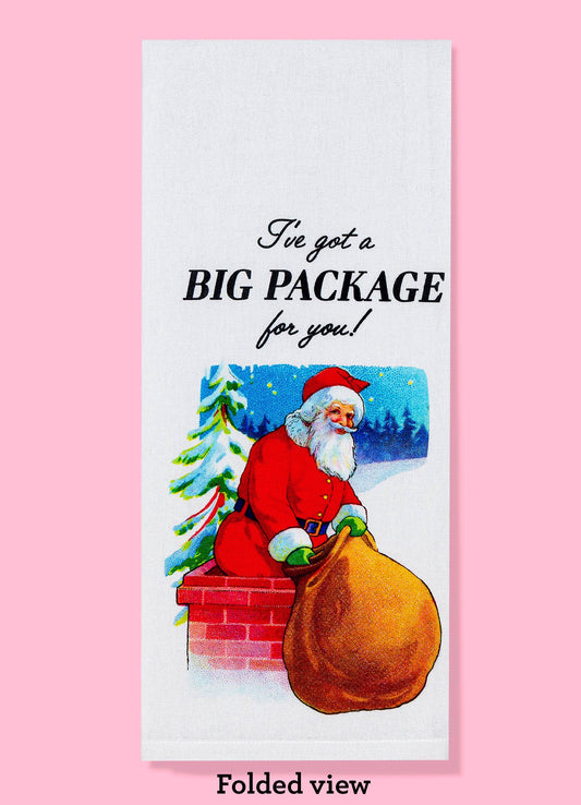 I've Got a Big Package kitchen towel