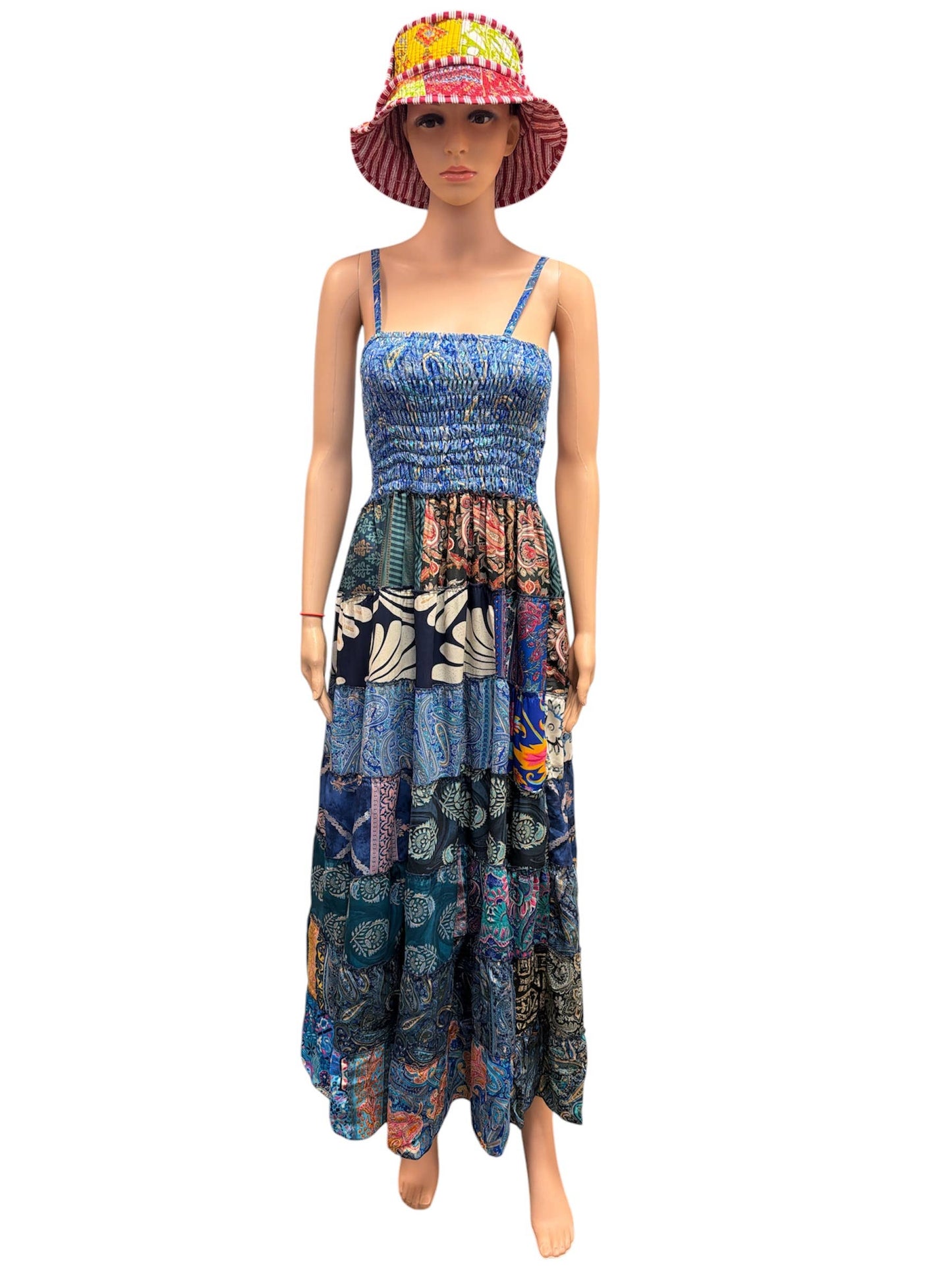 Rising International Inc - Floral Patch 8 Tier Bobin Two in one Skirt Dress MB41
