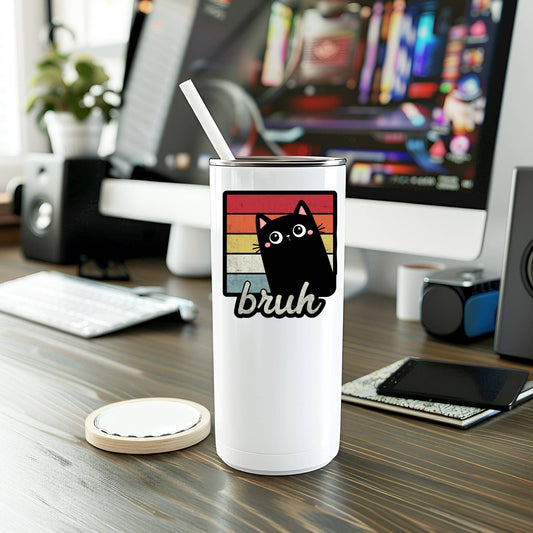 Bruh Cat Vinyl Sticker