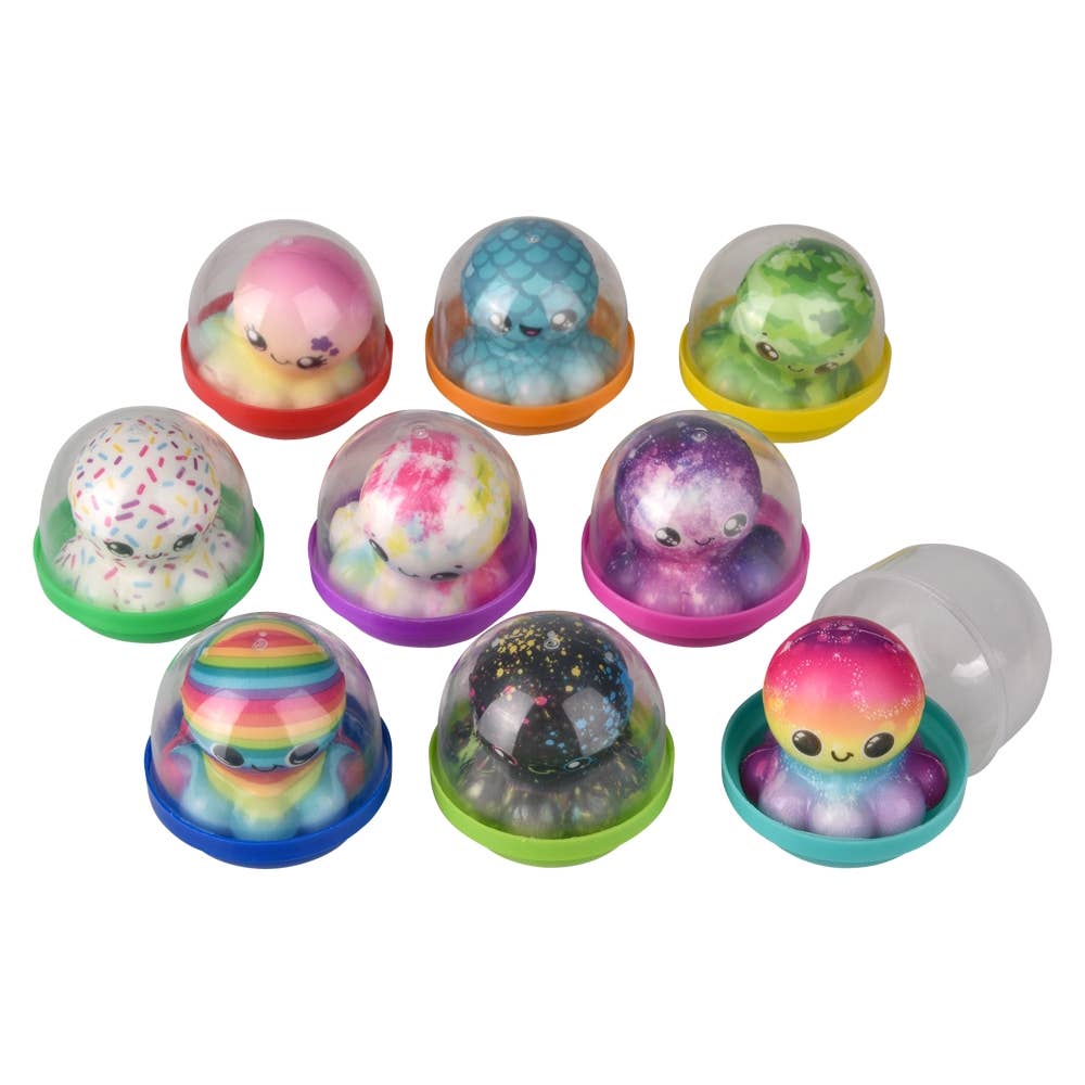 2" Micro Squish Octopus In 2" Capsule - Mystery