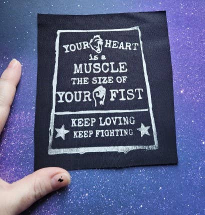 Femmearchist - Your Heart Is A Muscle Sew On Patch
