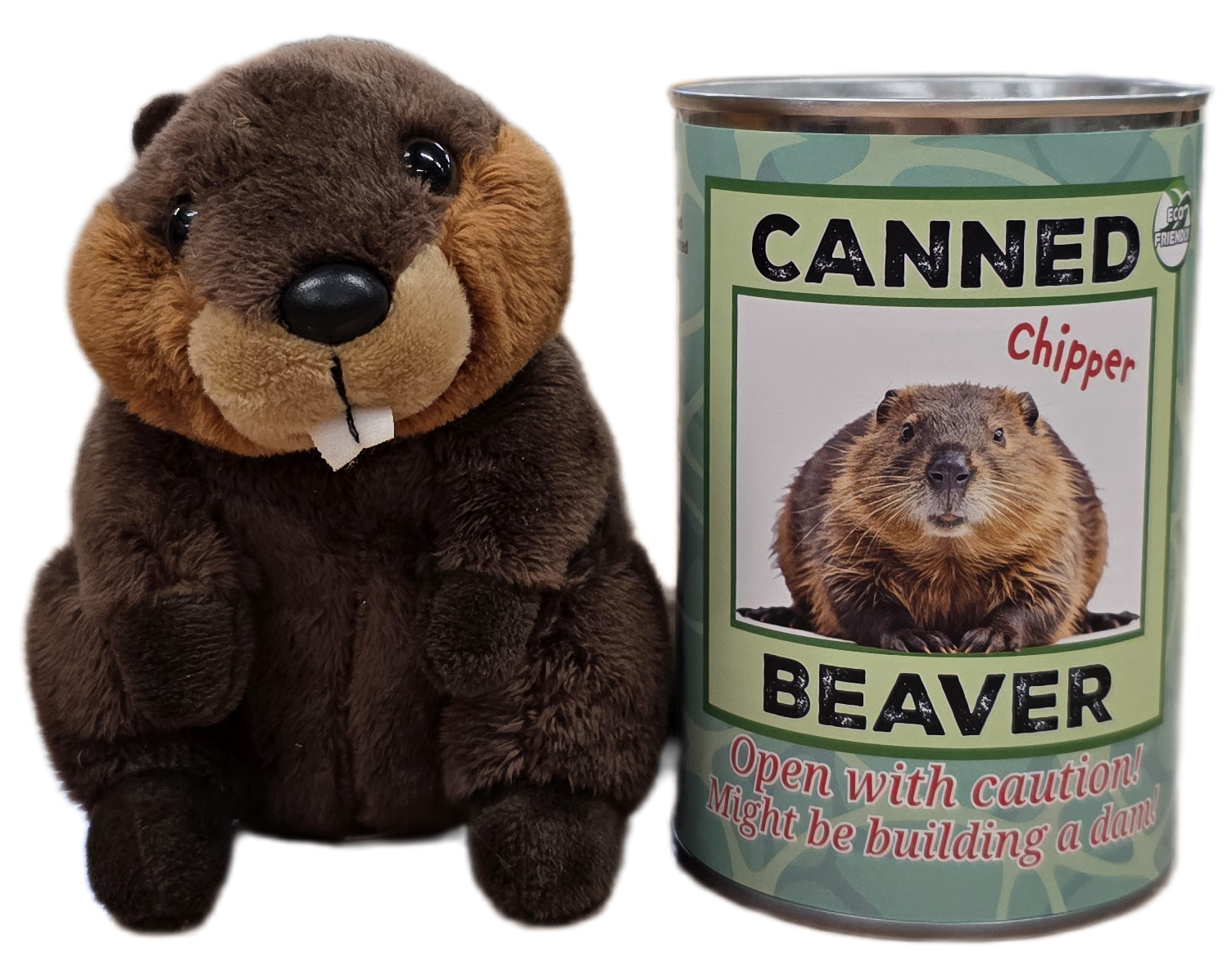 Chipper the Canned Beaver | Stuffed Animal Plush w/Jokes – Snark Gifts Chipper the Canned Beaver | Stuffed Animal Plush w/Jokes – Snark Gifts
