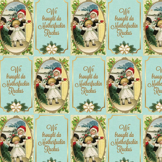 Da Motherfuckin Ruckus Wrapping Paper (Roll of 3 Sheets)