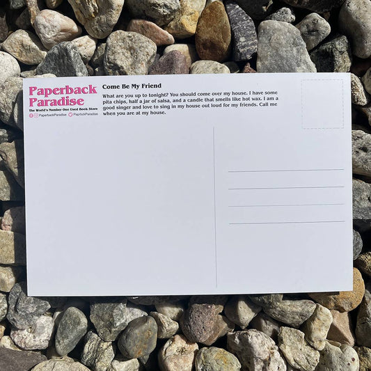 Come Be My Friend Postcard