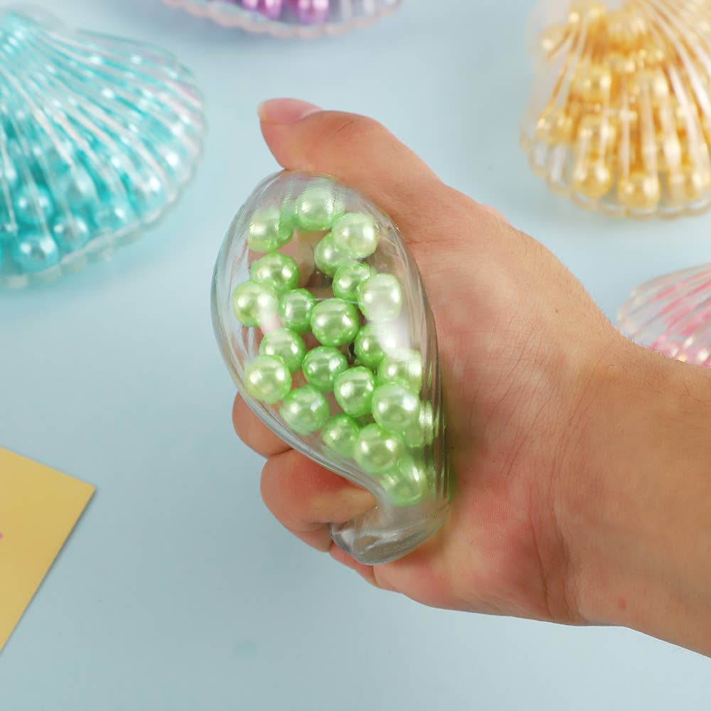 Beach shell with mini Ball Squishy Squeeze Toy Fidget Toy