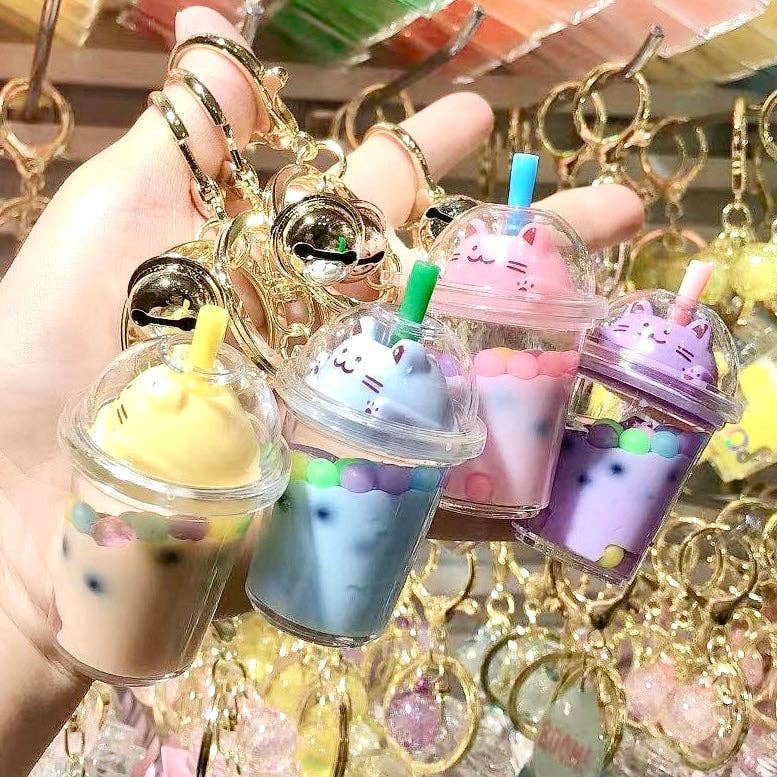 12094 Pastel Kitty Floaty Key Charm