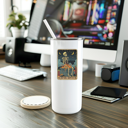 Dumpster Fire Tarot Vinyl Sticker