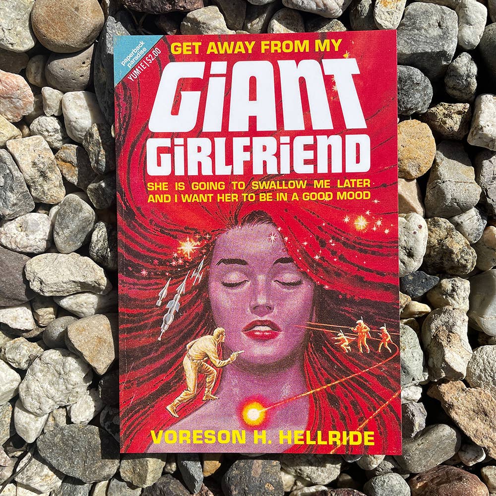 Get Away from My Giant Girlfriend Postcard