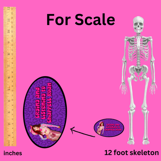 Crying and listening to chappell roan bumper sticker