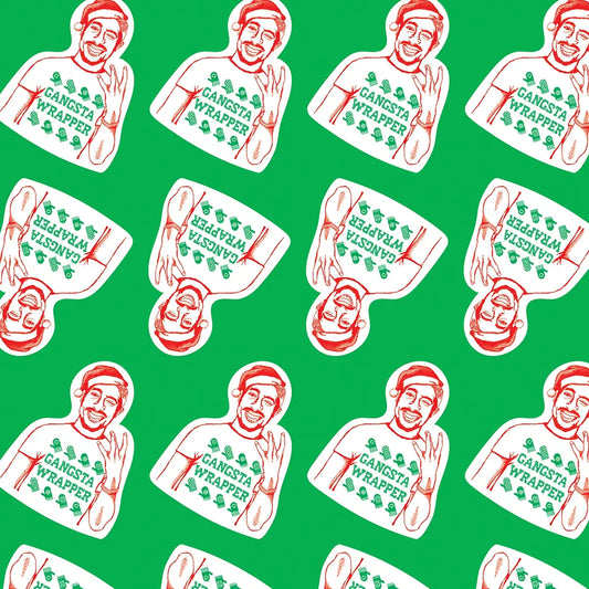 Gangsta Wrapper Tupac Gift Wrapping Paper Roll of 3 Sheets