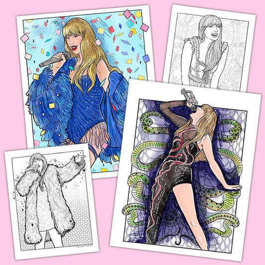 Taylor Swift Touring Your Coloring Era Coloring Book