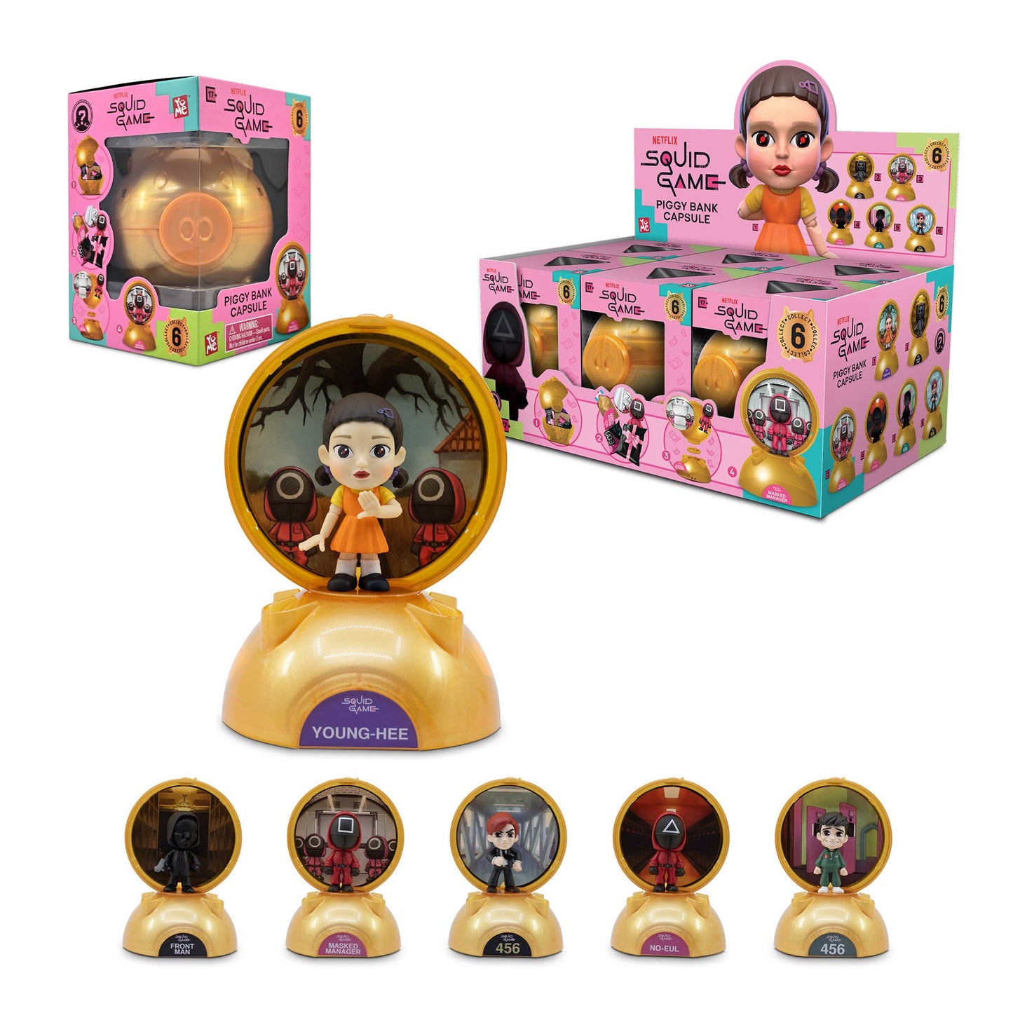 Squid Game Piggy Bank Blind Box Mystery Capsule