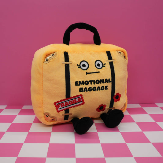 "Emotional Baggage" Suitcase Plush