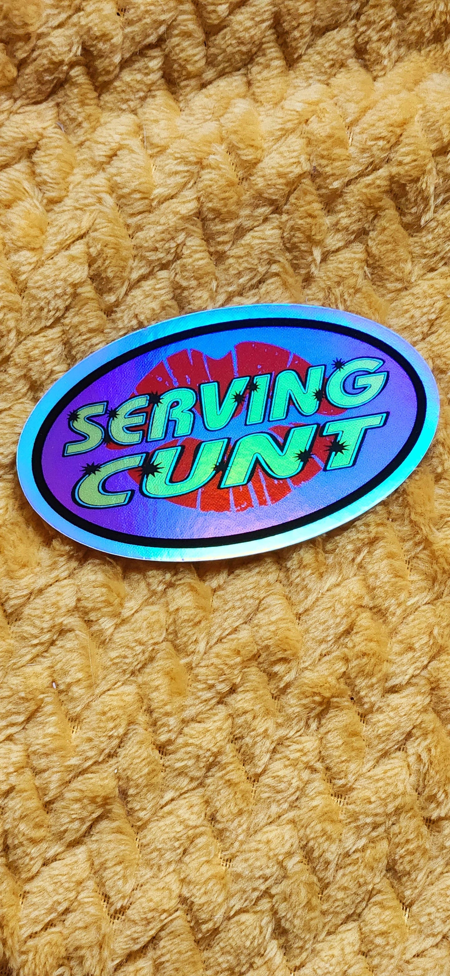 Serving cunt sticker