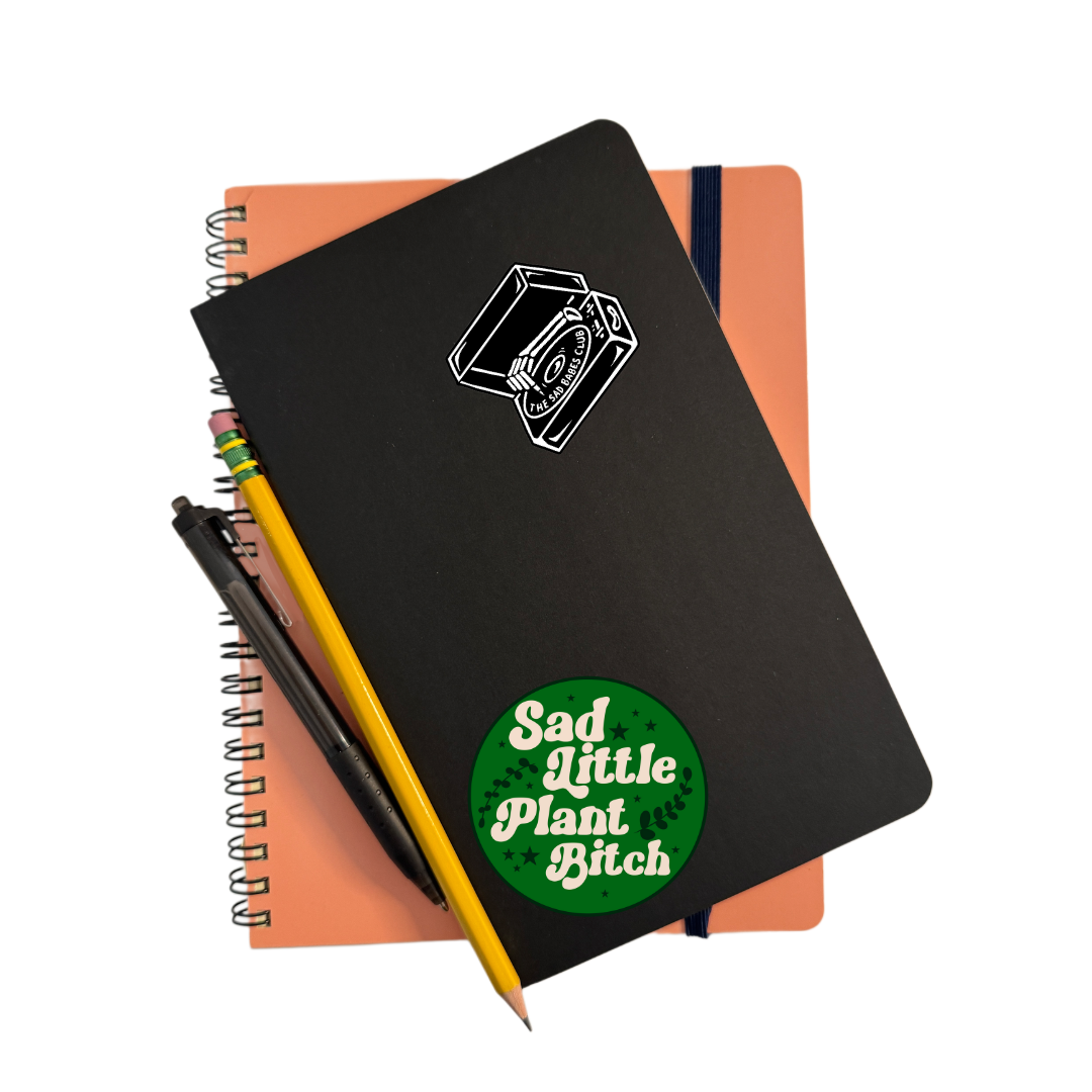 Sad little plant bitch Sticker mini